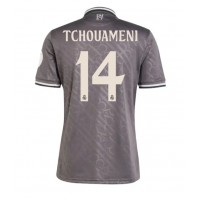 Camisa de Futebol Real Madrid Aurelien Tchouameni #14 Equipamento Alternativo 2024-25 Manga Curta